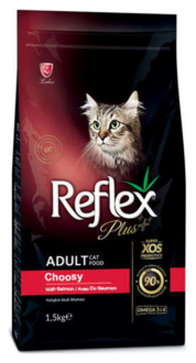 Reflex Plus Choosy Somonlu Kuru 1.5 kg Kedi Maması kullananlar yorumlar